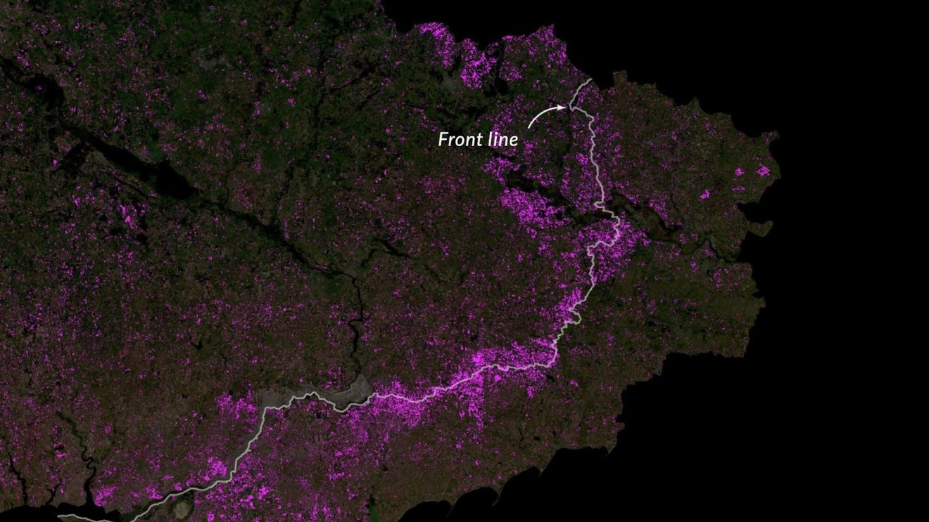 Urmele războiului din Ucraina sunt vizibile din spațiu / Între 6,5 și 8,5% din totalul terenurilor agricole din Ucraina sunt abandonate din cauza luptelor