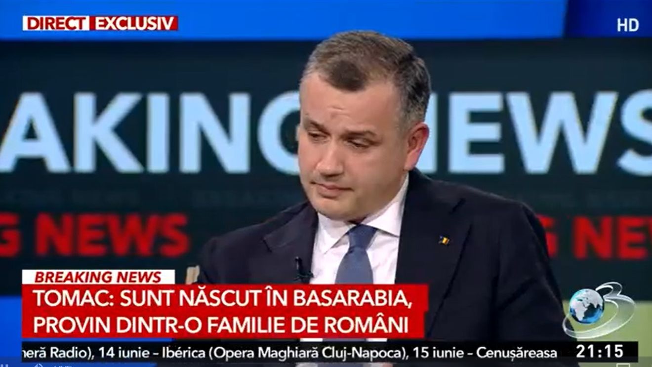 Eugen Tomac: Am renunțat la cetățenia ucraineană pentru că voiam cetățenia Republicii Moldova / Premierul desemnat a plâns când a vorbit despre copilăria sa, în interviul de la Antena 3 / Ce nume a confirmat pentru guvernul propus