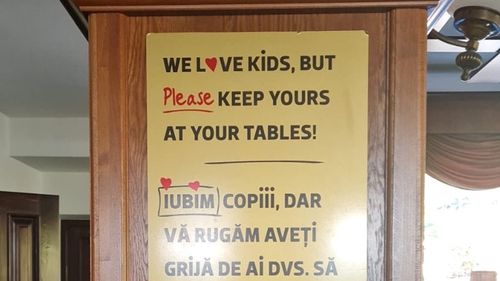 Disputa: Cu copii sau fără la restaurante? „Un ospătar nu este babysitter” / O variantă ar fi amplasarea de locuri de joacă la restaurante