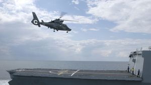Un elicopter francez a distrus, cu mitraliera, o dronă lansată de rebelii houthi