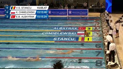 Medalie de aur pentru România în cea mai lungă probă de la Campionatul European de înot pentru juniori / Vlad Stancu a câștigat spectaculos proba de 1.500 m liber