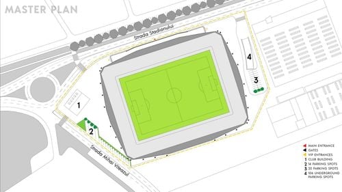 Se construiește stadion nou în Brașov / În locul stadionului ”Regelui” va fi ridicată o arenă cu 10 mii de locuri