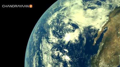 FOTO A doua misiune pe Lună a Indiei a trimis primele imagini cu Pământul văzut din spațiu