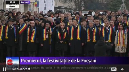 VIDEO Viorica Dăncilă, huiduită la manifestările organizate la Focșani de 1 Decembrie/ ”Viorico, tu știi ce sărbătorim astăzi?”