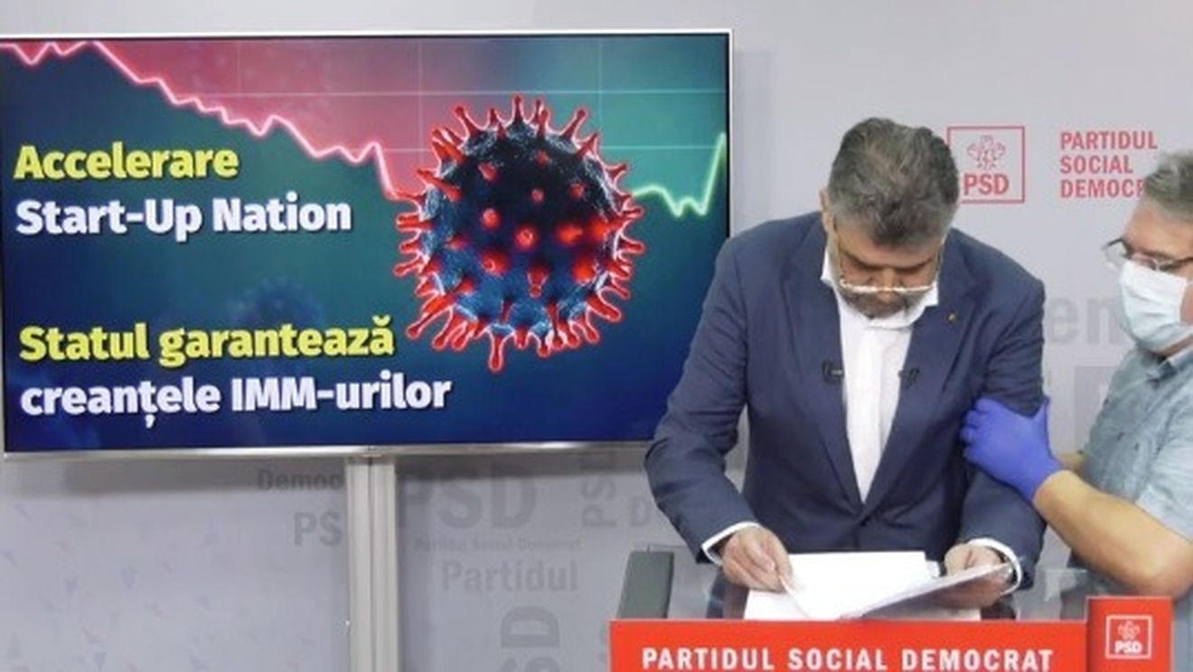 VIDEO Moment delicat la conferința PSD: lui Marcel Ciolacu i s-a făcut rău într-o conferință de presă și și-a pierdut echilibrul. El a suferit o criză de lipotimie