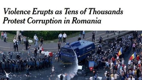 Cum s-au văzut protestele din România în presa internațională. Principalele titluri din ziarele europeane și americane