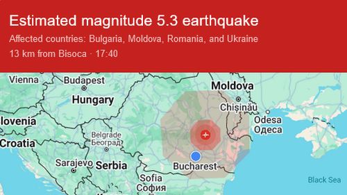 BREAKING Cutremur de 5,4 grade resimțit în București și în alte orașe din țară. Seismul s-a produs în zona Vrancea - Buzău