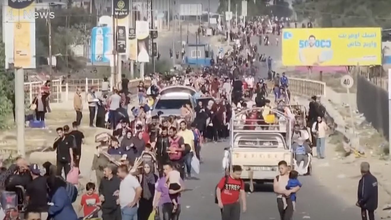 Aproximativ 50.000 de locuitori ai Fâşiei Gaza s-au deplasat din nord în sud, anunţă armata israeliană