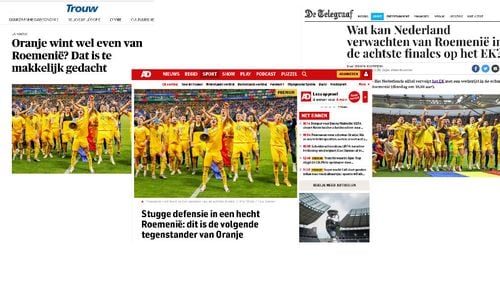 Ce spune presa olandeză despre duelul cu România: Nu are vedete adevărate, dar forța constă în colectiv, cu jucători care vor să muncească din greu pentru echipă