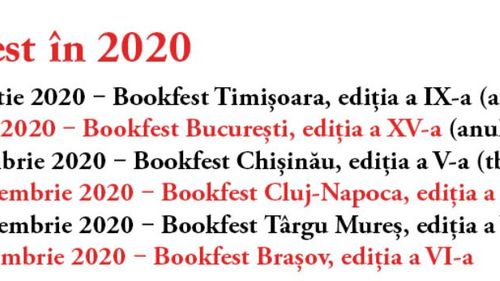 Salonul Internațional de Carte Bookfest 2020, unul dintre cele mai mari evenimente culturale anuale, a fost anulat