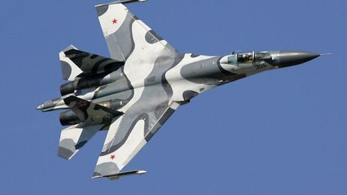 Primele două avioane Sukhoi Su-27 rusești distruse în războiul din Ucraina / Unul, victimă a unei baterii anti-aeriene din Crimeea / Aeronava, depășită din punct de vedere tehnologic, a fost norocoasă în acest conflict