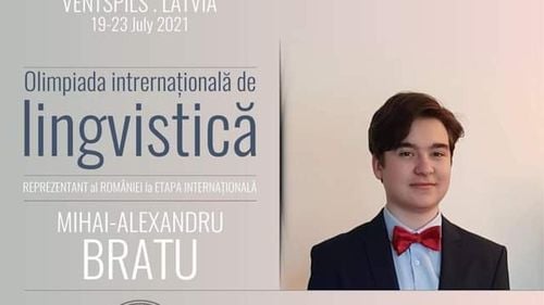 Elev din clasa XII-a, olimpic internațional, numit Cetățean de Onoare al municipiului Târgu Jiu / A obținut mai multe medalii de aur la olimpiade internaționale la lingvistică și informatică