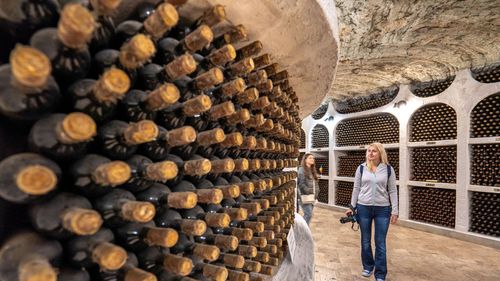 The New York Times: Colecția de vinuri a lui Putin, evacuată din marile pivnițe din Republica Moldova / 460 de sticle cu poza președintelui Rusiei se aflau la vedere în marele complex de tuneluri de sub pogdoriile moldovenești