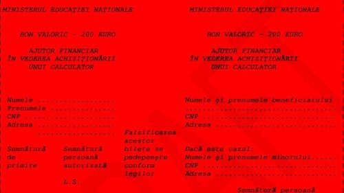 Bonurile de 200 de euro pentru calculatoare vor fi colorate în roşu, în anul electoral 2019. Ajutoarele vor fi primite de elevii din familii cu venituri mici