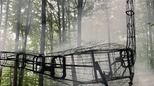 Incendiu la Dino Parc Râșnov/ A ars un dinozaur de 10 metri