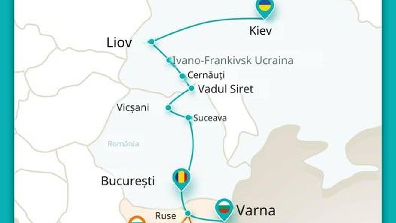 Un tren între Ucraina și litoralul din Bulgaria ar urma să treacă prin București, din această vară / Durata estimată a călătoriei ar urma să fie de până la 30 de ore
