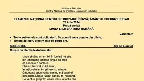 Definitivat 2024. Subiectele și baremele de corectare pentru profesorii de gimnaziu și liceu au fost publicate