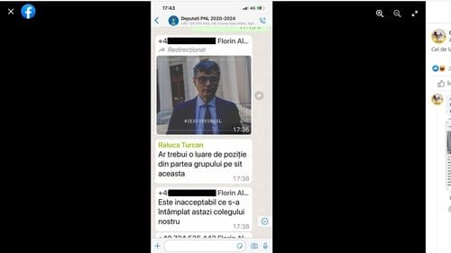 Discuții de pe grupul de Whatsapp al deputaților PNL, publicate de George Simion pe Facebook/ Liberalii confirmă grupul și dialogul: ”Avem turnători la AUR”