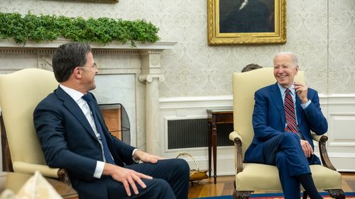 VIDEO Ucraina și semiconductori, temele de discuție la întâlnirea dintre președintele american Joe Biden și premierul olandez Mark Rutte