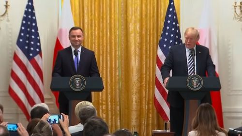 Donald Trump, la întâlnirea cu omologul său Andrzej Duda: Trupe americane vor fi "probabil" transferate din Germania în Polonia