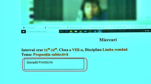 Model de raport cu „PrintScrin” Barcari versus condica online Anisie. (de)Birocratizarea învățământului, varianta online