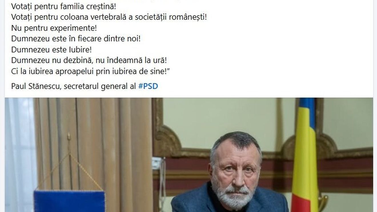 Paul Stănescu transmite mesaje care abundă în misticism religios, ultranaționalist, conspirativ și retorică puternică anti-LGBT, laitmotivele rețelei candidatului pro-rus Călin Georgescu, în social media