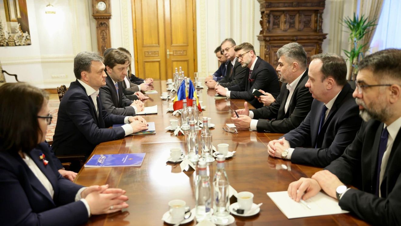 Premierul Moldovei, Dorin Recean, în vizită la București / Primul oficial extern cu care discută Marcel Ciolacu după ce a fost învestit în funcţia de premier al României