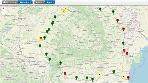 Cozi kilometrice la granițele din România/ Camioanele așteaptă până la patru ore la vamă, mașinile până la o oră