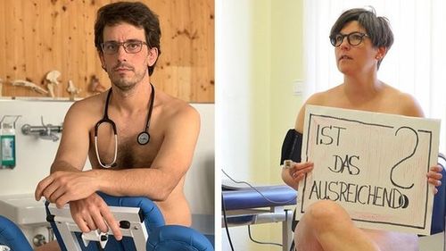 De ce medicii de familie germani protestează dezbrăcați