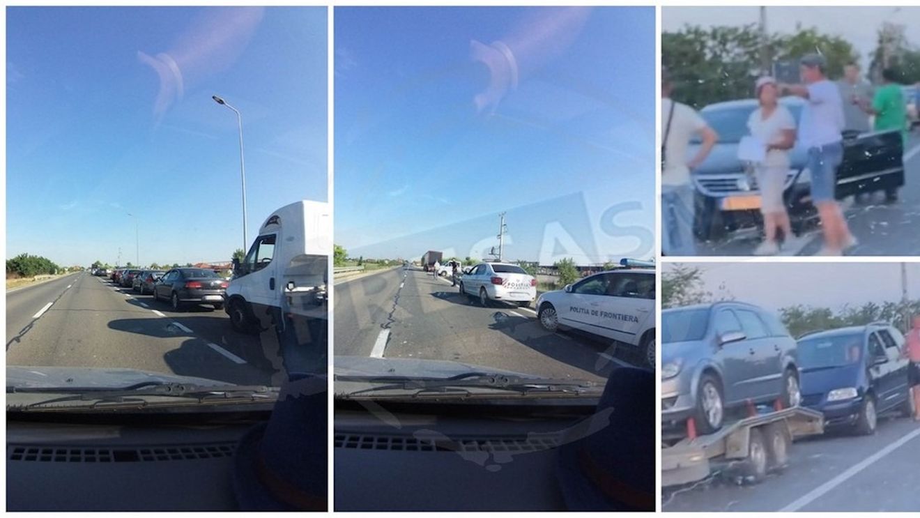 Cozi uriașe la Vama Halmeu din Satu Mare / Ucrainenii re întorc acasă pentru a-și înmatricula mașinile cumpărate din Vest