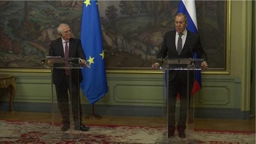 Josep Borrell, alături de Serghei Lavrov: I-am transmis profunda îngrijorare și am reiterat apelul pentru eliberarea lui Navalnîi / Vom continua să nu fim de acord cu multe lucruri, dar trebuie să le căutăm și pe cele cu care să fim de acord și să cooperăm