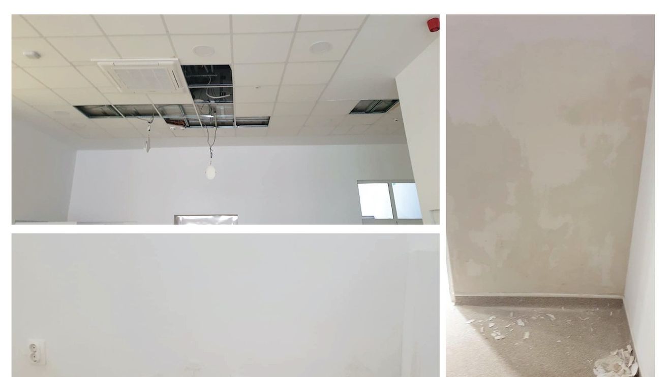 Apa se infiltrează în pereții unui spital renovat cu 21 milioane lei, inaugurat anul trecut. Autoritățile din Arad susțin că problemele vor fi remediate