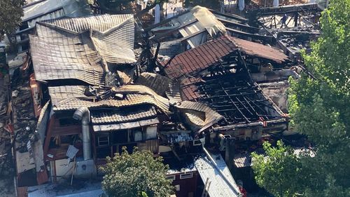 GALERIE FOTO Cum arată cele trei terase care au ars în stațiunea Mamaia, la Cazino