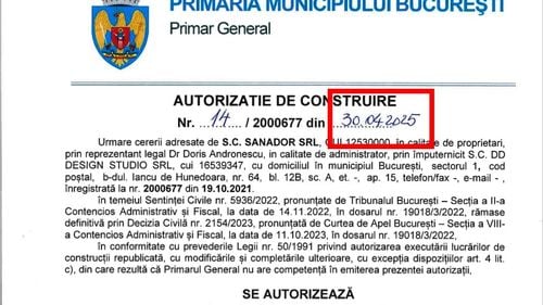 Sanador afirmă că a cerut aprobare de la Primăria Capitalei pentru construirea unui “spital pentru tratarea cancerului”