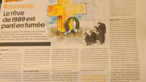 Prestigiosul săptămânal francez Courrier International a dedicat o pagină întreagă unui text publicat de G4Media.ro / A preluat integral editorialul ”România a fost, este și va fi țara lor”, semnat de Dan Tăpălagă