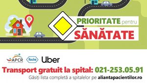 #PrioritatePentruSănătate, platforma caritabilă în sprijinul bolnavilor care au nevoie să ajungă la spital în siguranță, disponibilă până în 15 iunie