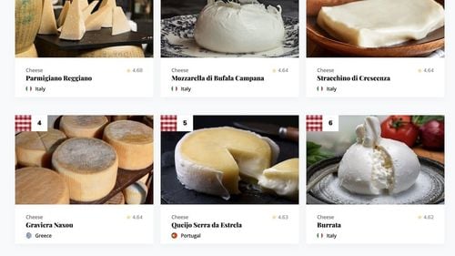 Italia învinge Franța în competiția brânzei: 4 din primele 6 cele mai bune brânzeturi din lume sunt italienești / România nu are niciun sortiment în top 100 mondial