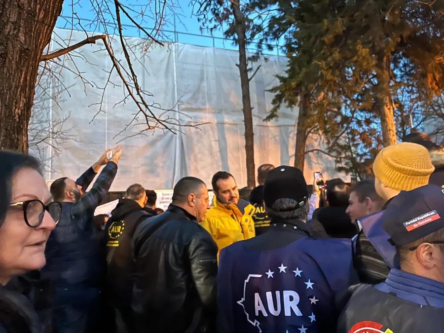 Protest AUR Vila Aviatorilor 86