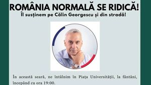 Un partid care îl sprijină pe Călin Georgescu anunță un miting la Universitate, unde în ultimele zile au avut loc proteste anti-