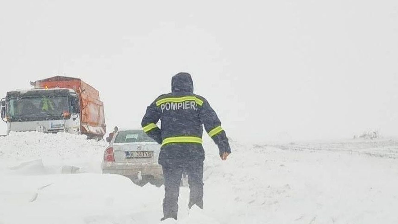 Cod portocaliu de viscol, cu rafale de peste 120 km/oră, în județul Suceava