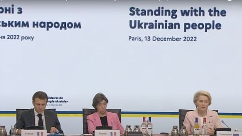 Angajamentul României de a continua susținerea Kievului, reafirmat la conferința „Solidari cu Ucraina”, de la Paris