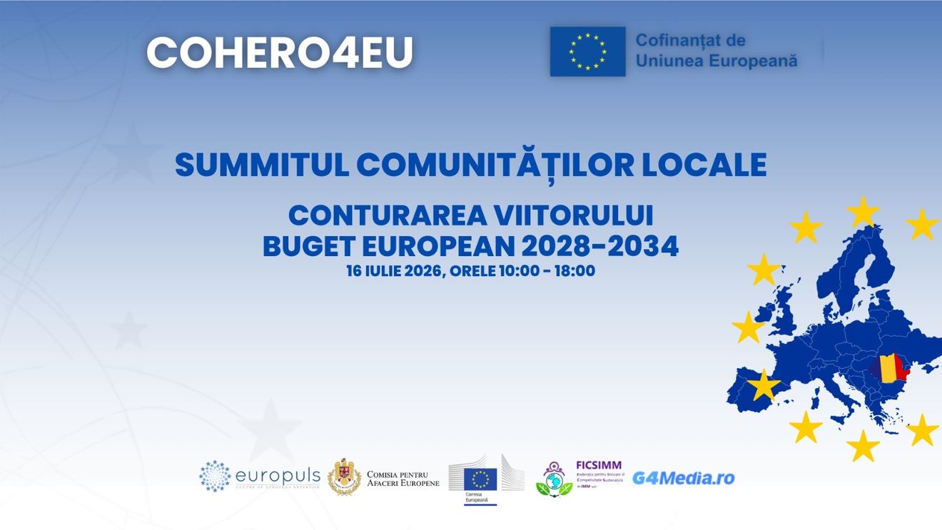 Summitul Comunităților Locale, pe 16 iulie 2026 la București/ Fondurile europene de coeziune; între impactul lor din ultimii 19 ani și reconfigurarea așteptată, post-2028