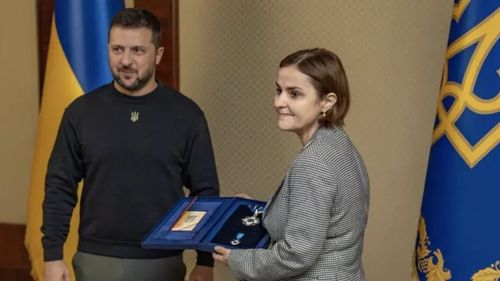 Ordinul Prinţului Iaroslav cel Înţelept, înmânat la Kiev ministrului român al Afacerilor Externe