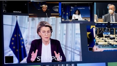 Grupurile politice din Parlamentul European cer explicații despre aprovizionarea cu vaccinuri și o invită pe șefa Comisiei Europene la o dezbatere în plen/ Ce au discutat PPE, S&D și Renew cu Ursula von der Leyen