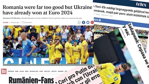 Presa străină despre România – Ucraina 3-0: un fake cu Putin și germani emoționați / The Independent: ”România a fost mult prea bună” / Ungaria: ”România a profitat fără milă de bâlbâielile apărării ucrainene”