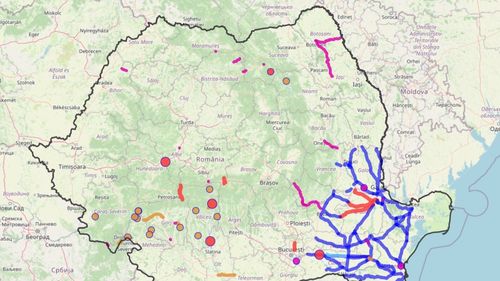 HARTĂ online cu autostrăzile și drumurile naționale închise din cauza viscolului