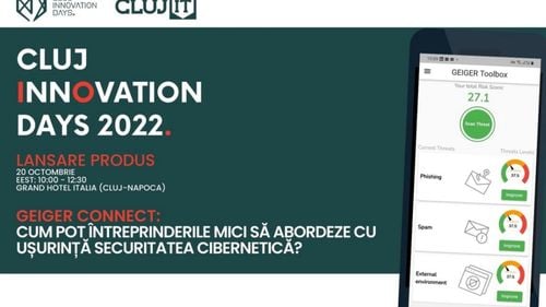 Un produs inovator dedicat securității cibernetice a IMM-urilor va fi lansat la cea de-a X-a ediție a conferinței CLUJ INNOVATION DAYS