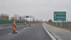 Circulație închisă pe timpul nopții pe un tronson din Autostrada București-Constanța, din cauza lucrărilor la un pasaj