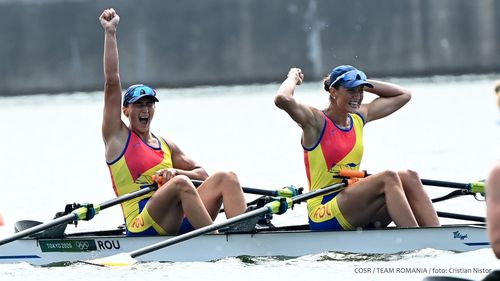 Jocurile Olimpice: România câștigă medalia de aur la dublu vâsle feminin/ Ancuța Bodnar și Simona Radiș au stabilit cel mai bun timp olimpic în această probă, la Tokyo