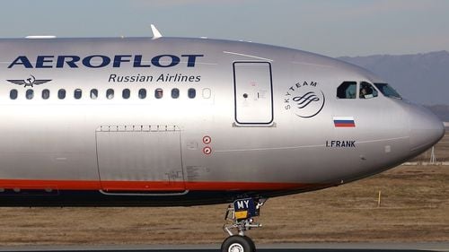 Compania aeriană Aeroflot din Rusia a trimis unul dintre avioane în Iran pentru reparații